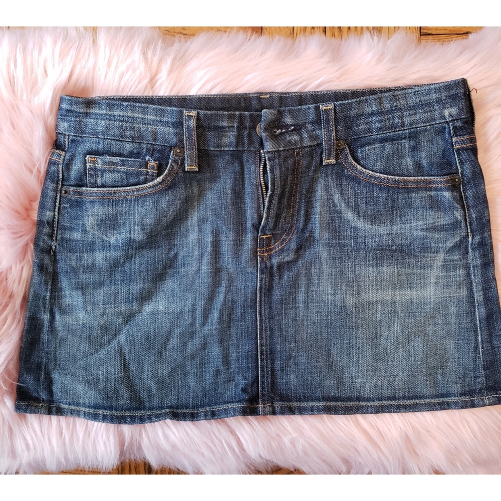 Citizens of Humanity vtg Blue mini skirt.